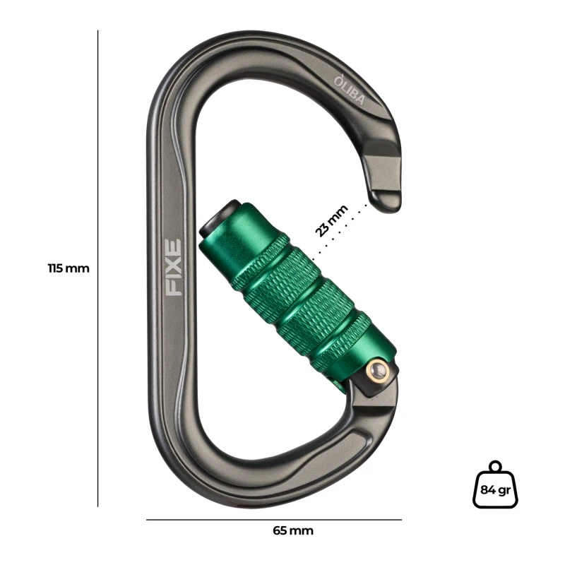 Mosquetón Òliba Triple Lock FIXE - Imagen 4