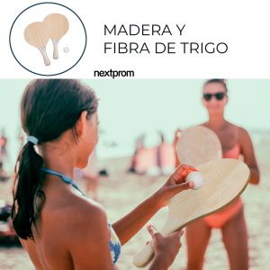 Palas de playa de madera