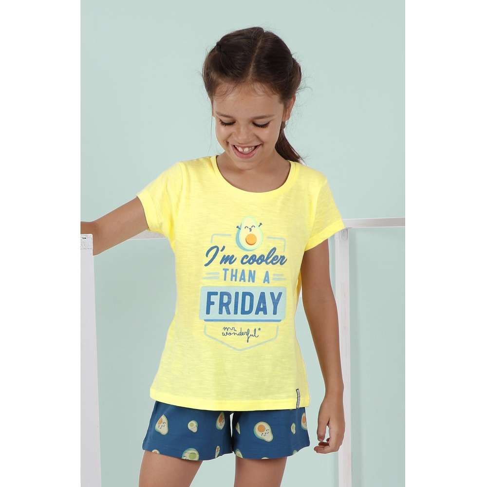 Pijama Mr Wonderful aguacates niña