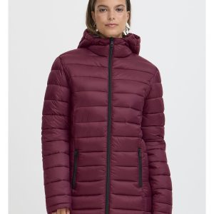 plumas granate mujer