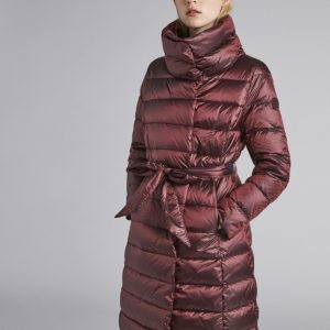 plumas granate mujer