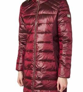 plumas granate mujer