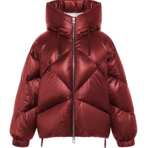 plumifero granate mujer