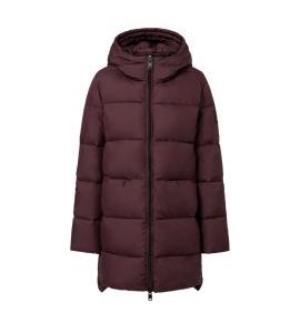 plumifero granate mujer