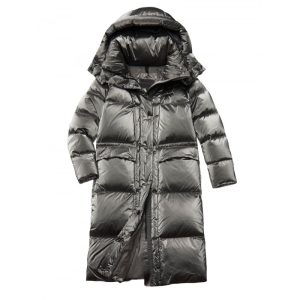 plumifero plateado mujer