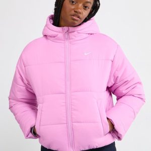 plumifero rosa mujer