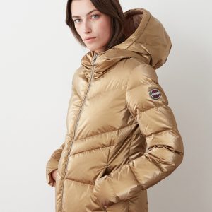 plumiferos beige mujer