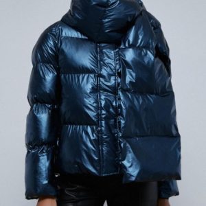 plumiferos metalizados mujer