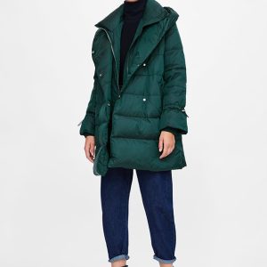 plumiferos verdes mujer