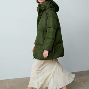 plumiferos verdes mujer