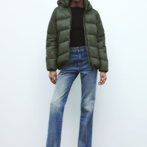 plumiferos verdes mujer