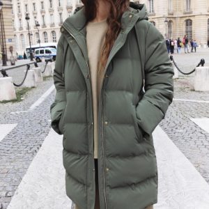 plumiferos verdes mujer