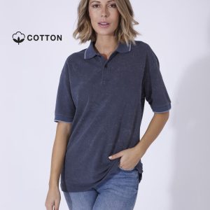 Polos algodón efecto lavado