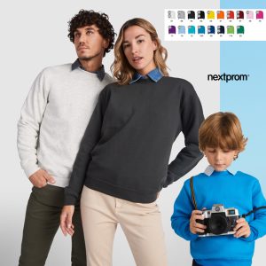 Sudaderas sin capucha de colores. Adultos y niños