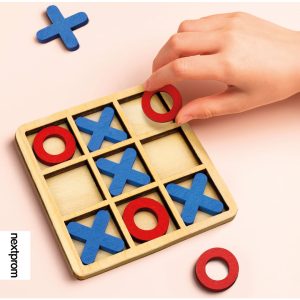 Tres en raya de madera